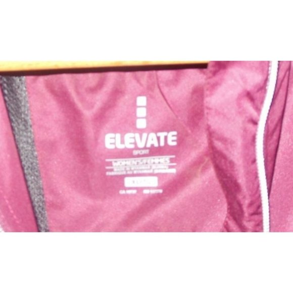 Elevate Sport Womens Windbreaker/Rain Jacket Burgundy Size XL Full Zip EUC - Picture 2 of 5